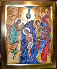 Nr.396.Chrzest Pana  Jezusa-wym. 40-32cm